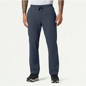 JAANUU Men's Rhodes Everyday Straight-Leg Scrub Pant Size M In Gray